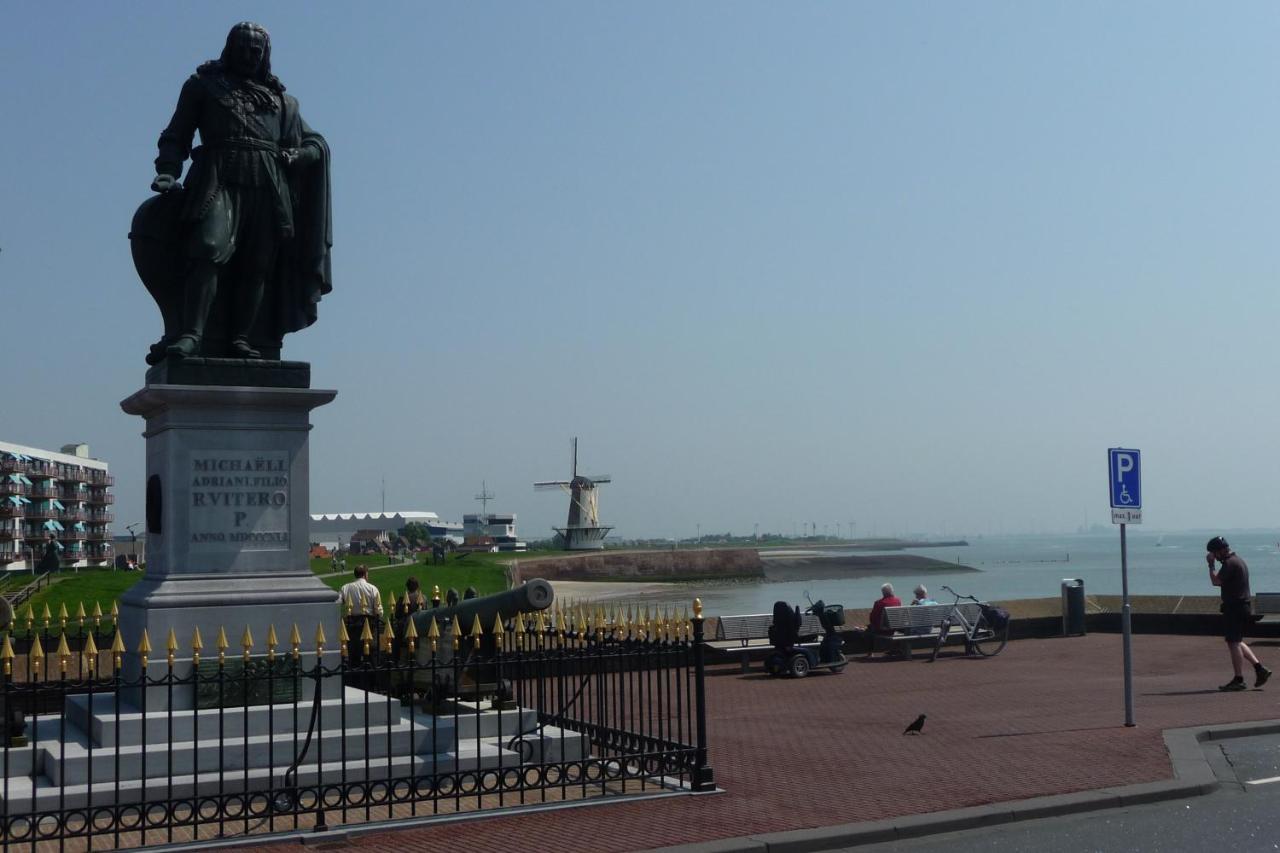 Rijksmonument Havenzicht, Met Zeezicht, Ligging Direct Aan Zee En Centrum Vlissingen Exterior foto