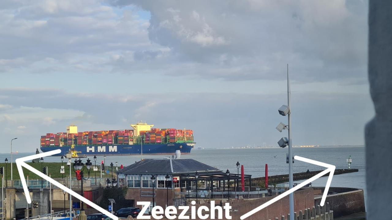 Rijksmonument Havenzicht, Met Zeezicht, Ligging Direct Aan Zee En Centrum Vlissingen Exterior foto