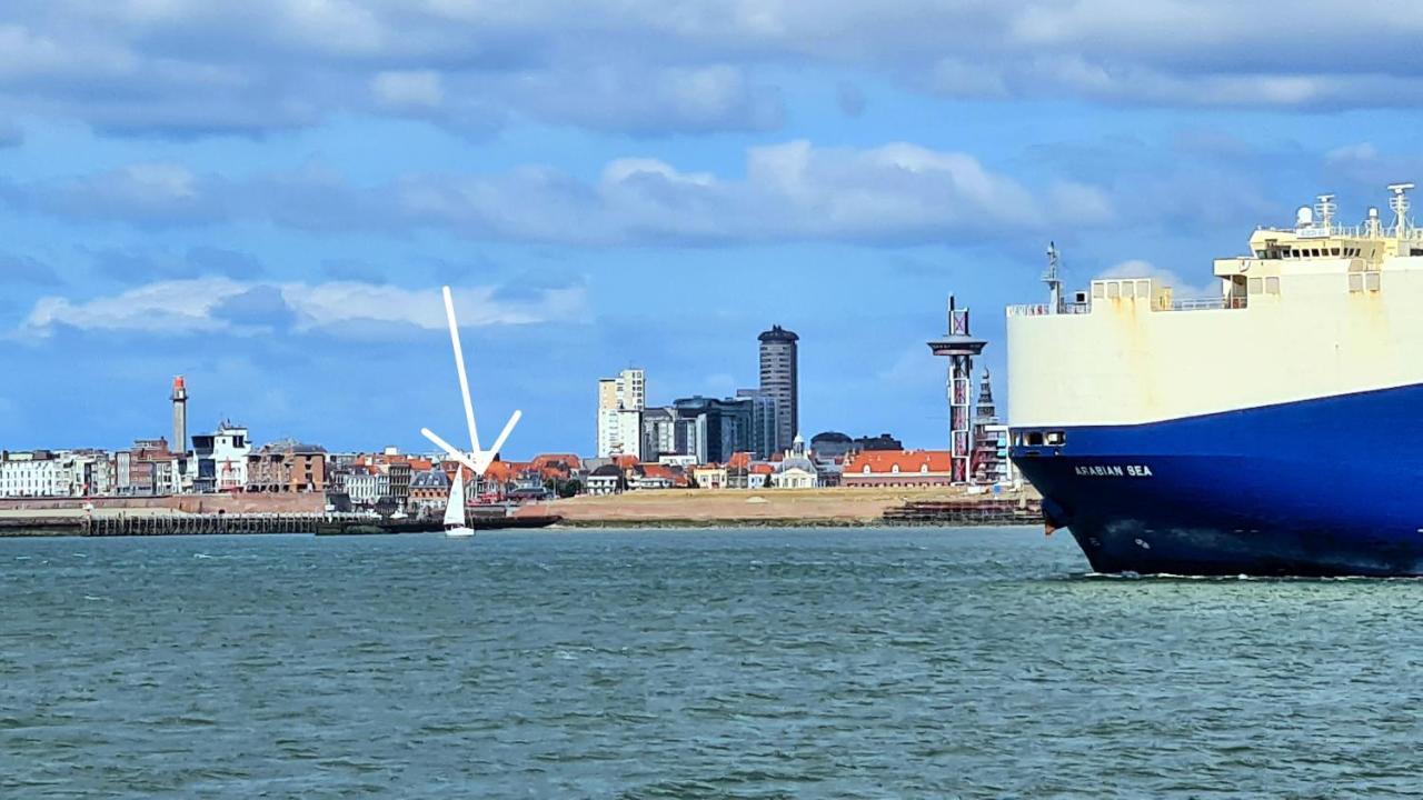 Rijksmonument Havenzicht, Met Zeezicht, Ligging Direct Aan Zee En Centrum Vlissingen Exterior foto